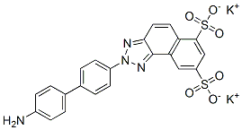 2-(4'-Amino-1,1'-biphenyl-4-yl)-2H-naphtho[1,2-d]triazole-6,8-disulfonic acid dipotassium salt picture