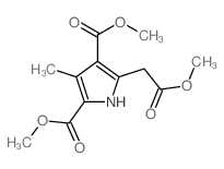 dimethyl 5-(methoxycarbonylmethyl)-3-methyl-1H-pyrrole-2,4-dicarboxylate结构式