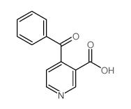3-Pyridinecarboxylicacid, 4-benzoyl- Structure