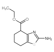 2-氨基-4,5,6,7-四氢-1,3-苯并噻唑-4-羧酸乙酯结构式