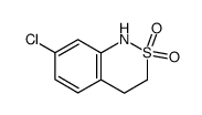7-chloro-2,4-dihydro-2,1-benzothiazine 2,2-oxide结构式