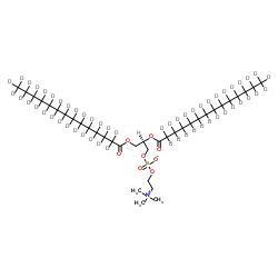 1,2-二肉豆蔻酰基-d54-sn-甘油-3-磷酸胆碱结构式