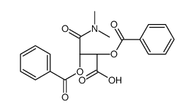 -)-O,O′-二苯甲酰-L-酒石酸单(二甲酰胺)结构式