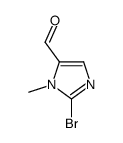 2-溴-1-甲基-1H-咪唑-5-甲醛结构式