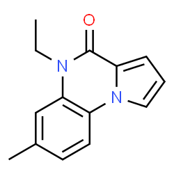 Pyrrolo[1,2-a]quinoxalin-4(5H)-one, 5-ethyl-7-methyl- (9CI)结构式
