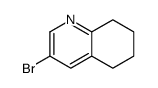 3-溴-5,6,7,8-四氢喹啉结构式