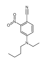4-(丁基乙基氨基)-2-硝基苯甲腈结构式