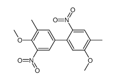 2,3'-dinitro-4,5'-dimethyl-5,4'-dimethoxybiphenyl结构式