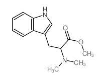 Tryptophan, N,N-dimethyl-, methylester结构式