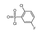 2-Chloro-5-fluorobenzenesulfonyl chloride结构式