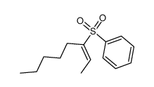 (E)-3-benzenesulfonyl-2-octene Structure