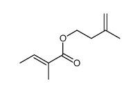 3-methyl-3-butenyl 2-methylisocrotonate Structure