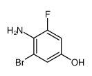 4-氨基-3-溴-5-氟苯酚结构式