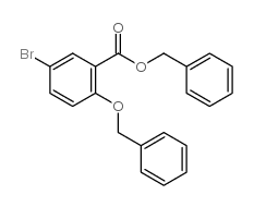 2-苄氧基-5-溴苯甲酸苄酯结构式