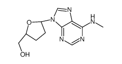 [(2S,5R)-5-[6-(methylamino)purin-9-yl]oxolan-2-yl]methanol结构式