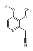 (3,4-二甲氧基-2-吡啶)-乙腈结构式