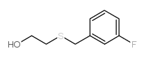 2-[(3-fluorophenyl)methylsulfanyl]ethanol Structure