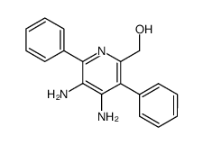 3,4-diamino-2,5-diphenyl-6-hydroxymethyl pyridine Structure