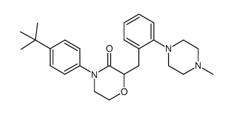 (+-)4-(4-tert-butyl-phenyl)-2-[2-(4-methylpiperazin-1-yl)-benzyl]-morpholin-3-one结构式
