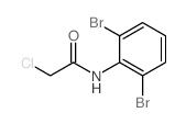 2-氯-N-(2,6-二溴苯基)乙酰胺结构式
