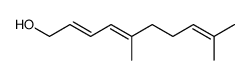 5,9-dimethyl-deca-2t,4t,8-trien-1-ol结构式