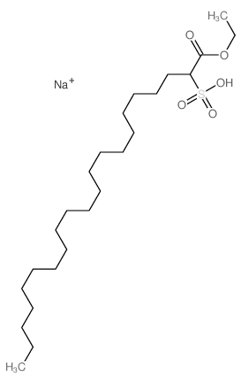 Docosanoic acid,2-sulfo-, 1-ethyl ester, sodium salt (1:1) Structure