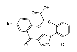 2-(4-溴-2-(1-(2,6-二氯苯基)-1H-吡唑-4-羰基)苯氧基)乙酸结构式
