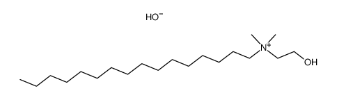 hexadecyl(2-hydroxyethyl)dimethylammonium hydroxide Structure