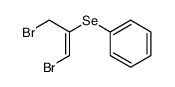 (E)-(1,3-dibromoprop-1-en-2-yl)(phenyl)selane结构式
