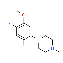 5-氟-2-甲氧基-4-(4-甲基-1-哌嗪基)苯胺结构式