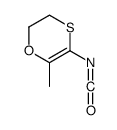 5-isocyanato-6-methyl-2,3-dihydro-1,4-oxathiine结构式