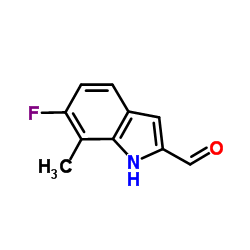 6-Fluoro-7-methyl-1H-indole-2-carbaldehyde Structure