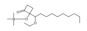2-(1-ethoxydecyl)-2-trimethylsilyloxycyclobutan-1-one结构式