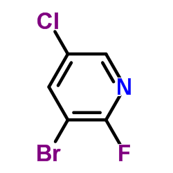 3-Bromo-5-chloro-2-fluoropyridine structure