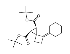 cyclohexylidene-4 dicarbo t.butoxy-1,2 spiro<2.3>hexane Structure