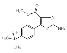 METHYL 2-AMINO-5-[4-(TERT-BUTYL)PHENYL]-1,3-THIAZOLE-4-CARBOXYLATE Structure