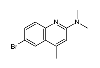 6-bromo-N,N,4-trimethylquinolin-2-amine Structure