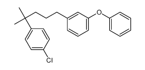 1-chloro-4-[2-methyl-5-(3-phenoxyphenyl)pentan-2-yl]benzene Structure