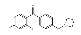 4'-AZETIDINOMETHYL-2,4-DIFLUOROBENZOPHENONE Structure