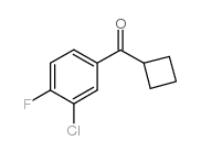 3-CHLORO-4-FLUOROPHENYL CYCLOBUTYL KETONE structure