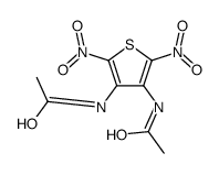 N-(4-acetamido-2,5-dinitrothiophen-3-yl)acetamide结构式