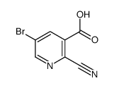 5-Bromo-2-cyanonicotinic acid Structure
