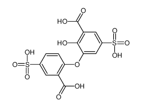 3-(2-carboxy-4-sulfophenoxy)-2-hydroxy-5-sulfobenzoic acid Structure