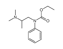 ethyl N-[2-(dimethylamino)propyl]-N-phenylcarbamate Structure
