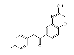 6-[2-(4-fluorophenyl)acetyl]-4H-1,4-benzoxazin-3-one结构式