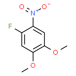 1-氟-4,5-二甲氧基-2-硝基苯结构式