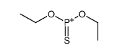 diethoxy(sulfanylidene)phosphanium结构式