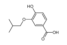4-hydroxy-3-isobutoxy-benzoic acid结构式