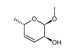 Methyl-3,4,6-tridesoxy-β-D-threo-hex-3-enopyranosid结构式