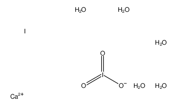 Calcium iodate hexahydrate structure
